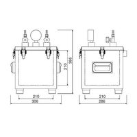 サンプラテック ポータブル真空デシケーター SBーIIP型 00230 1台 64-3682-66（直送品）