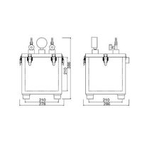 サンプラテック アクリル真空デシケーター SBーIIーTAP型 04714 1台 64-3682-69（直送品）