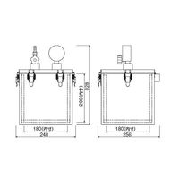 サンプラテック アクリル真空デシケーター SB型 00181 1台 64-3682-71（直送品）