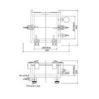 サンプラテック アクリル真空デシケーター(ドレンバルブ付) UBーD型 16532 1台 64-3683-01（直送品）