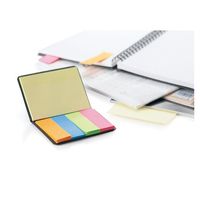 アズワン レザー調フセンブック ブラック 200個 64-4006-14 1箱(200個)（直送品）