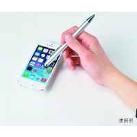 アズワン タッチペン付ビジネスペン シルバー 500本 64-4006-30 1箱(500本)（直送品）