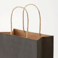 シモジマ 25チャームバッグ 2才 未晒 黒C 003201411 1袋(50枚)