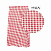 シモジマ ファンシーバッグ S4 ギンガムミニ 赤 003078500 1袋(100枚)