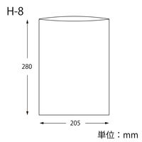 シモジマ 柄小袋 H-8 未晒無地 006530504 1袋(100枚)
