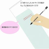 シモジマ ヘイコー カラー封筒 長3 ミズ 007528002 1袋(100枚)