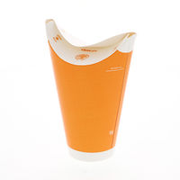 シモジマ バタフライカップ16オンスコールドシングルオレンジ 004535209 1パック(35個)