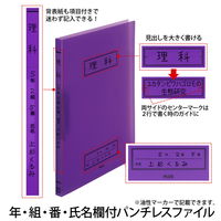 プラス Z式ファイル 年組氏名 スクール パンチレスファイル A4 パープル 79762 1冊