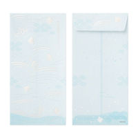 デザインフィル 越前和紙 金封 のし袋 パール箔押し 3枚入 波千鳥柄 25589006 1袋