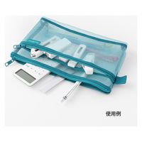 デザインフィル メッシュペンポーチ 青 41835006 1個