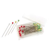 日本紐釦貿易 和裁用パールピン MIXカラー 長さ約38mm 40本入 F1-74 1セット(10個)