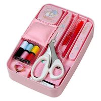 ミササ サンリオ ソーイングセット うす型タイプ リトルツインスターズ キキ&ララ ホワイト No.1491 MIS1491 1個