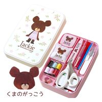 ミササ くまのがっこう お裁縫箱 うす型 ホワイト No.1794 MIS1794 1個