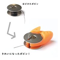 NBK 日本紐釦貿易 カラフルボビンクランプ(糸止め) 4色×各1個　2.7×3.4cm NI-02423　5袋（直送品）