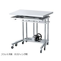 アズワン NVメーヨー型昇降台(手動式・フラット天板) ネスティングタイプ 40kg NV-S900M-NF 1台 7-7484-13（直送品）