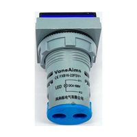 共立電子産業 DC4ー100V LEDデジタル電圧計 角型 青 65-9620-75 1個（直送品）