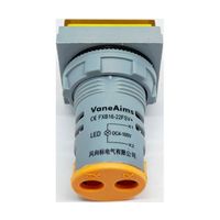 共立電子産業 DC4ー100V LEDデジタル電圧計 角型 黄 65-9620-79 1個（直送品）