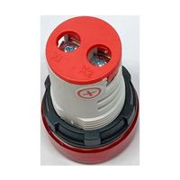 共立電子産業 DC4ー100V LEDデジタル電圧計 丸型 赤 65-9620-82 1個（直送品）