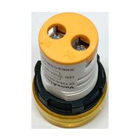 共立電子産業 DC4ー100V LEDデジタル電圧計 丸型 黄 65-9620-84 1個（直送品）