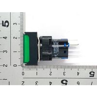 共立電子産業 照光式プッシュスイッチ 長方形 モーメンタリ 緑色 24V 65-9644-99 1個（直送品）