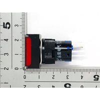 共立電子産業 照光式プッシュスイッチ 長方形 オルタネイト 赤色 24V 65-9645-02 1個（直送品）