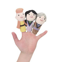 【アウトレット】【在庫処分品】ゆびにんぎょう/ かぐやひめ 1セット