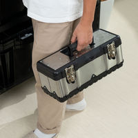 JEJアステージSUSツールボックス STB-390 シルバー1個