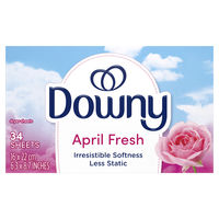 ダウニー（Downy） シート 乾燥機用 柔軟剤 エイプリルフレッシュ 静電気を防ぎ驚きの柔らか仕上げ 34枚入 1個 P＆G