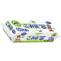 ゴミ袋 コンパクトボックス 半透明 45L 1セット（1パック（50枚入）×5） 厚さ:0.015mm オルディ