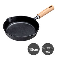 イシガキ 鉄鋳物 スキレット 18cm 木柄 IH ガス火対応 4454 1個