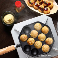 イシガキ 鉄鋳物 たこ焼き 12穴 木柄 ガス火専用 4456 1セット(3個)