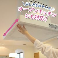 フィルたん パッと貼るだけ レンジフードフィルター オープンキッチン対応 厚手 整流版付き専用 1枚入 1個 東洋アルミエコープロダクツ