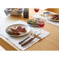 TRAMONTINA トラモンティーナポリウッド EUナイフ&ロングフォーク&カトラリーレストセット 24-0252-048 1箱（直送品）