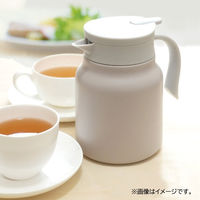 リビング 2WAY 卓上ポット 1L ベージュ WELF(ウェルフ) 1セット(3個)