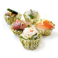 【ワゴンセール】食べれる海苔のうつわ 味付海苔 おぼろ昆布 15枚入 1セット（1個×3）木村アルミ箔 お弁当カップ おかずカップ