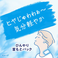 めぐりズム クール ひんやり首もとパック メントール配合 ベルガモットシトラスの香り 1箱（6枚入）花王