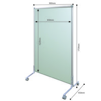 トーカイスクリーン EGシンプルパネル 片面木目/片面スチール EGK-1709 W-WG マグネット対応 キャスター脚付 1台（取寄品）