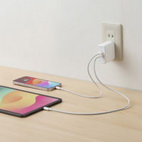 サンワサプライ USB PD対応AC充電器（PD20W×2ポート） ACA-PD97W 1個（直送品）