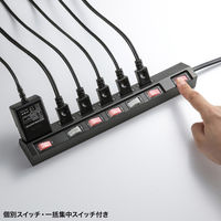 サンワサプライ 節電タップ TAP-S30-2BK 1個