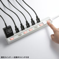 サンワサプライ 節電タップ TAP-S30-1W 1個