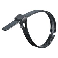 オーム電機 リピートタイ200黒 200W30BK 09-1258 1セット(150本)