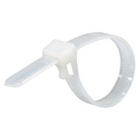 オーム電機 リピートタイ150白 150W30WH 09-1252 1セット(150本:30本×5個)