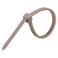 オーム電機 ガーデンカラータイ茶 100LT50P 09-1273 1セット(1000本)（直送品）