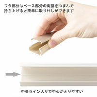 オーム電機 テープ付ABSモール2号 1m チョコ 00-9842 1セット(10個)