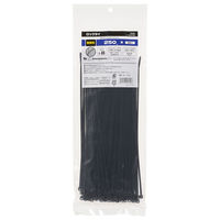オーム電機 結束バンド ロックタイ 250mm 耐候 黒 100本入り OH LT-250W100BK 1セット(500本)（直送品）