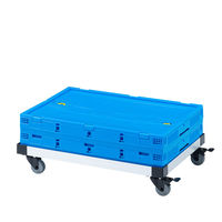 サンワサプライ アルミドーリー(コンテナ用台車) 75リットル仕様 CART-FA975SV 1個（直送品）