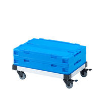 サンワサプライ アルミドーリー(コンテナ用台車) 50リットル仕様 CART-FA950SV 1個（直送品）