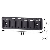 TJMデザイン セフプレート6連 TB-HP6P 1セット(1個×6)（直送品）