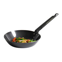 ベストコ 共柄 純鉄 フライパン 22cm IH対応 プロスタッフ ND-2004 1セット(3個)