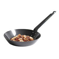 ベストコ 共柄 純鉄 フライパン 26cm IH対応 プロスタッフ ND-2006 1セット(3個)